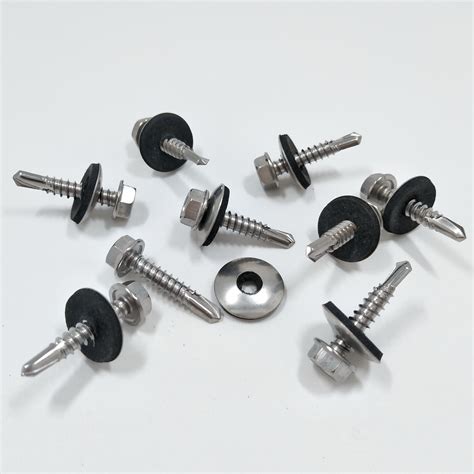 sheet metal screws with neoprene washer|self tapping screws with washers.